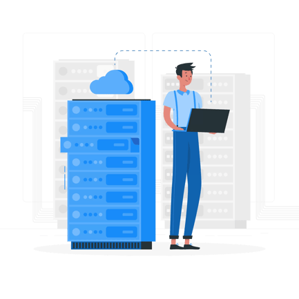 Cloud Server Illustration