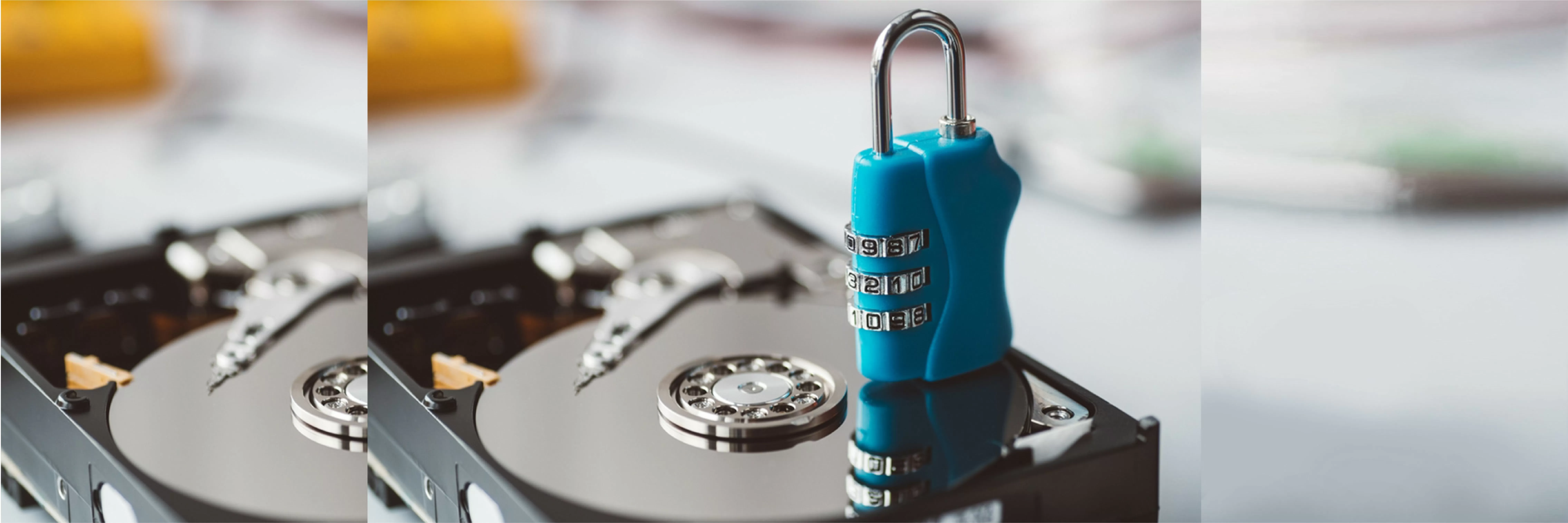 Illustration hard disk encryption