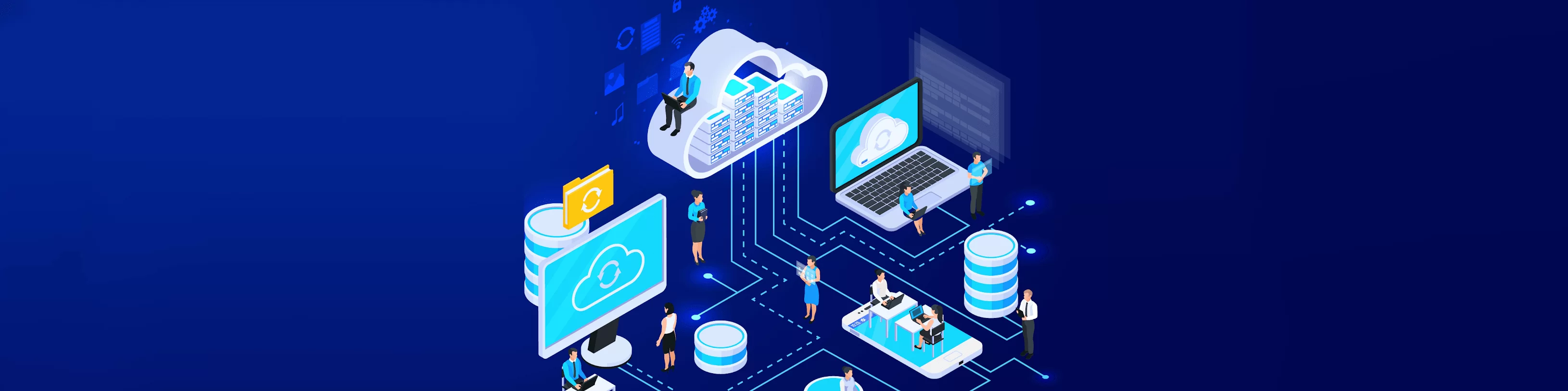 Illustration zur Darstellung von Cloud Computing