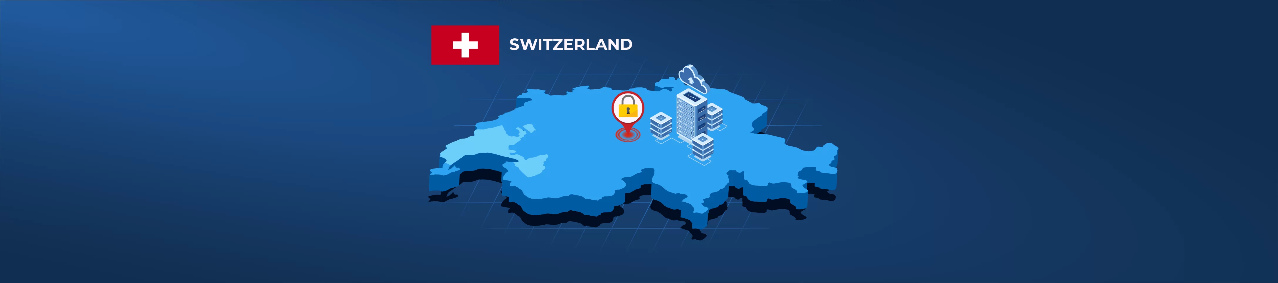 Illustration representing IT infrastructure in Switzerland