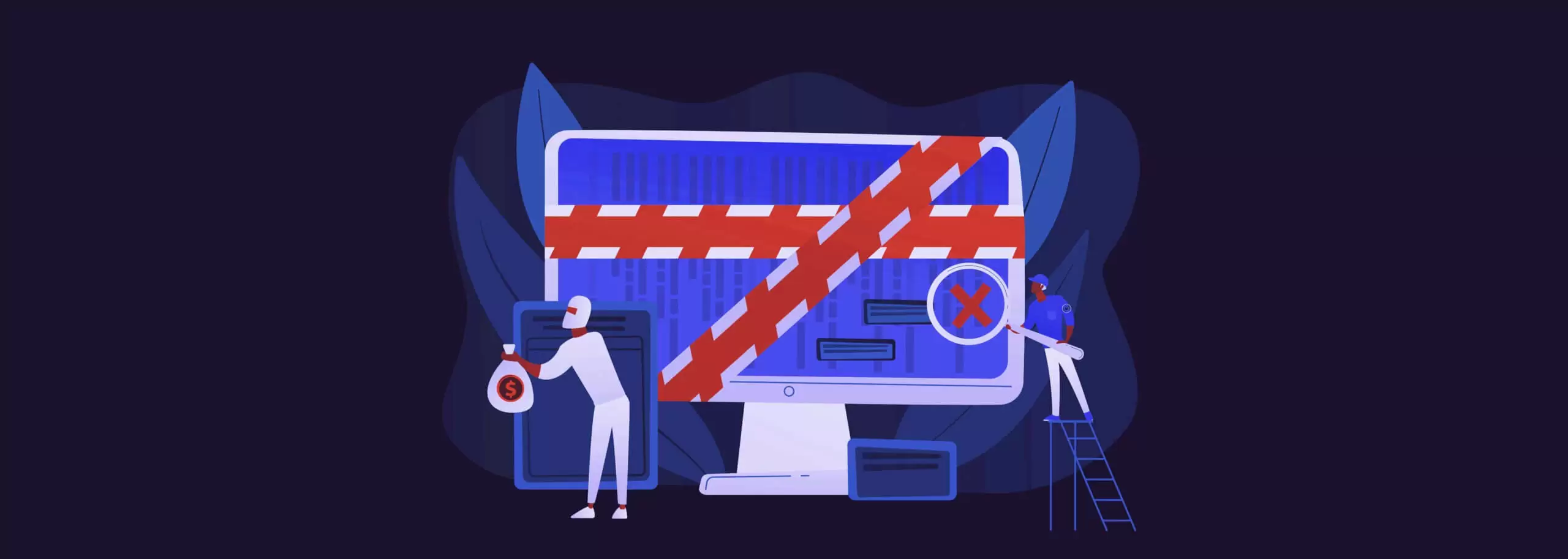 Illustration Cyberattacken and Ransomware