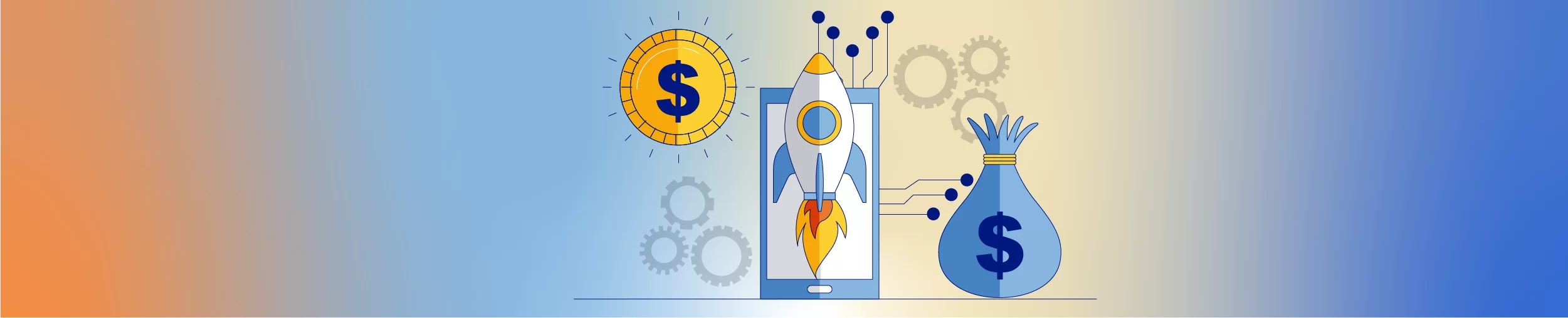 Illustration represention FinTech unicorns