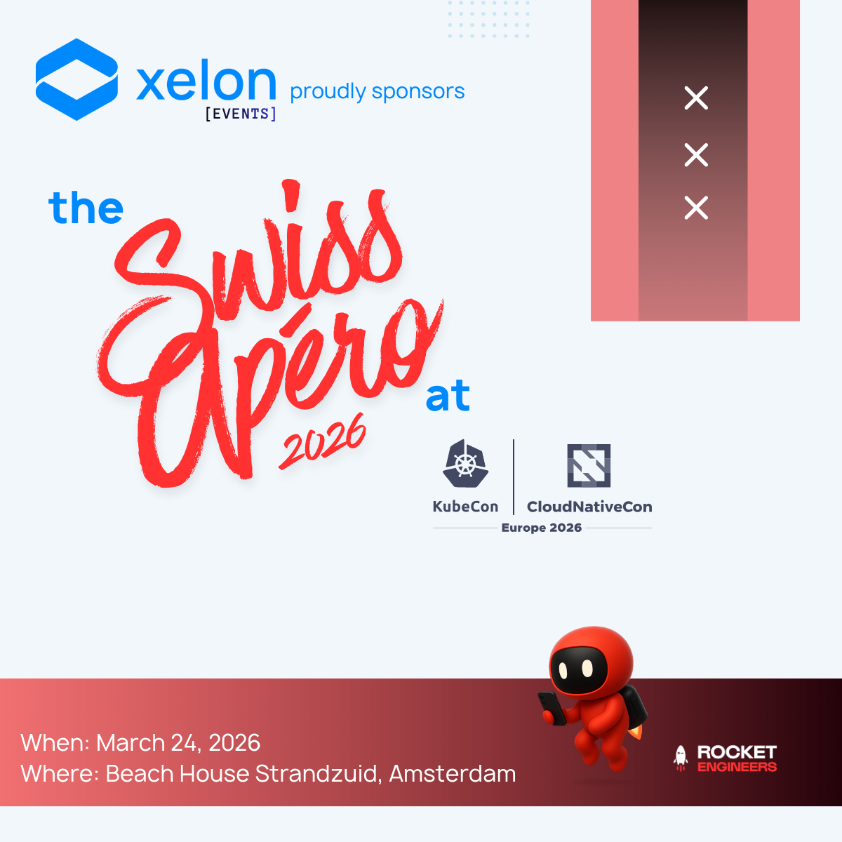 Xelon at Swiss Apero KubeCon Amsterdam